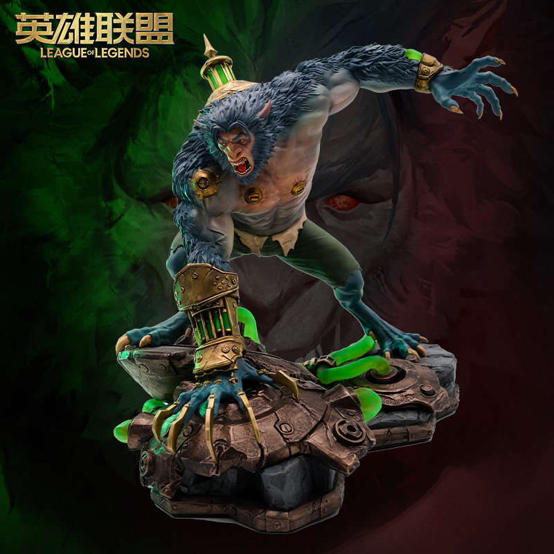 League of Legends Lol Battle of the Two Cities Warwick 1/7 Sculpture Game Peripheral Figurine