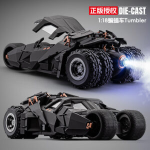 Dc Genuine 1:18 Batman Batmobile Alloy Car Model Figurine Ornament Simulation Boy Toy Car Gift