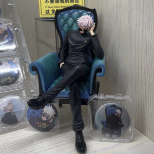 High-Quality Jujutsu Kaisen Gk Gojo Satoru Suguru Geto Sitting Pose Model Battle Toy Figurine Birthday Gift Desk Decoration
