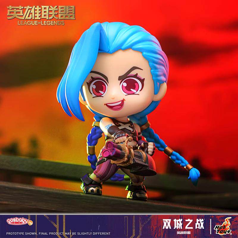 Oxtoys League of Legends Lol Dual City Battle Mini Rampage Loli Jinx Cosbabys Figure Ornament
