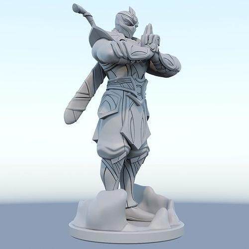 League of Legends Lol Figure, Light-Curing High-Precision 3D Printed Toy