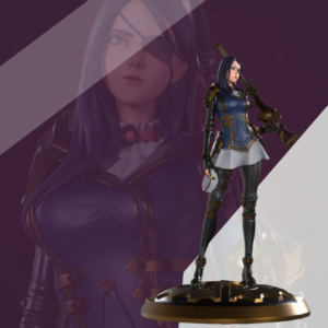 League of Legends Lol Piltover Enforcer Caitlyn Battle of the Two Cities Gk Figure Gift Anime Model Ornament