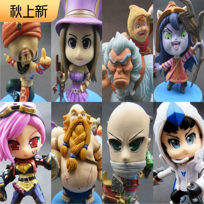 Lol League of Legends Lol Figures Hammerstein, Vi, Yasuo, Lee Sin, Darius, Vi, Ezreal, Rakan, Nezuko, Game Figures