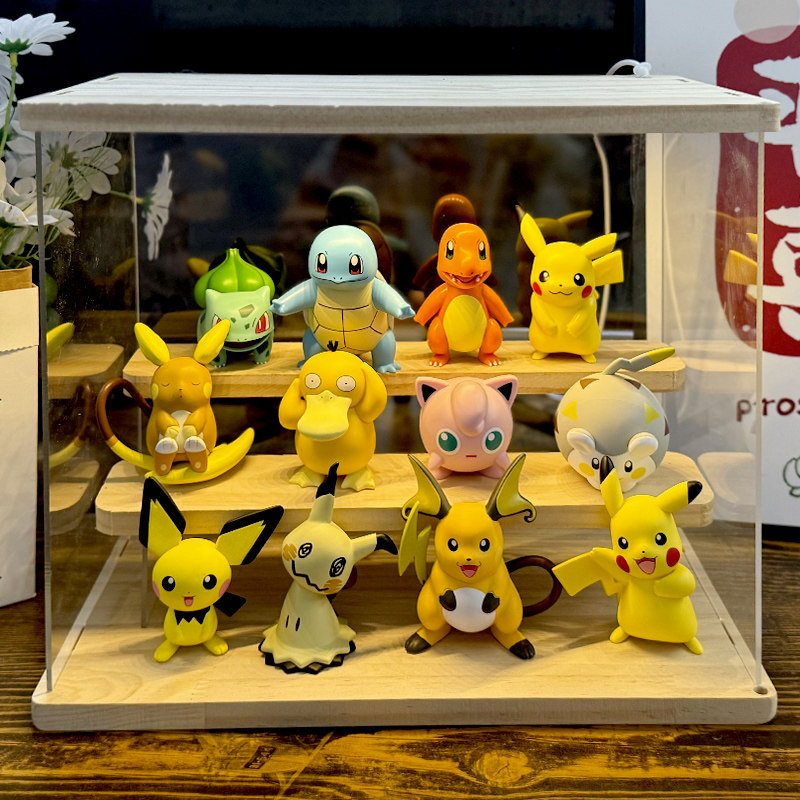 Authentic Pokemon Pikachu Squirtle Hand-Made Blind Box Doll Model Gift for Boys and Girls