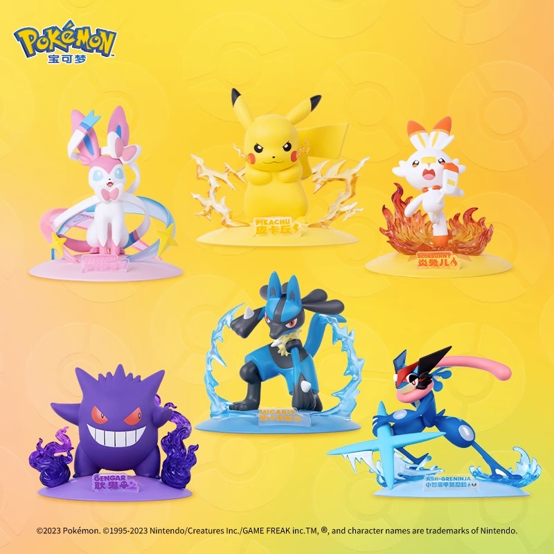 Playful Pokémon Figures Pikachu Charizard Doll Gengar Psyduck Toy Figurine Blind Box Gift