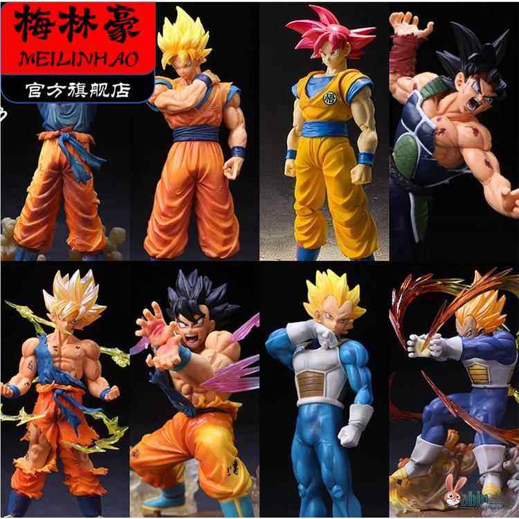 Dragon Ball Model Figure Anime Son Goku Vegeta Super Saiyan Budokai Super Saiyan 3 & 4 Limited Edition Set