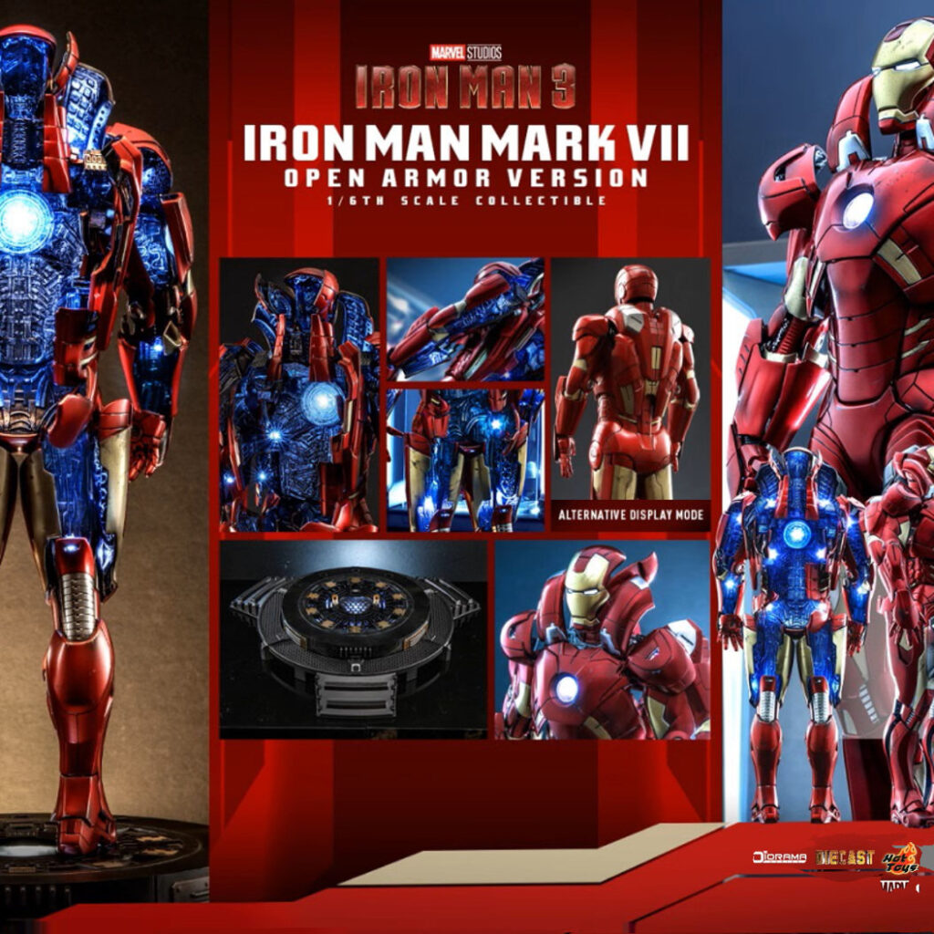 Hot Toys Hot Toys Brand New in Stock Hottoys Ht Ds004D51 Iron Man Mk7 Open Armor Version