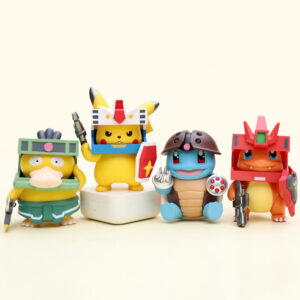 Cute Pet Elf Doll Mecha Series Squirtle Charmander Psyduck Blind Box Figure Desktop Ornament Gift