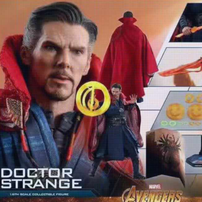 Hot Toys Brand New in Stock Hottoys Ht Mms484 Avengers 3 Doctor Strange 2.0