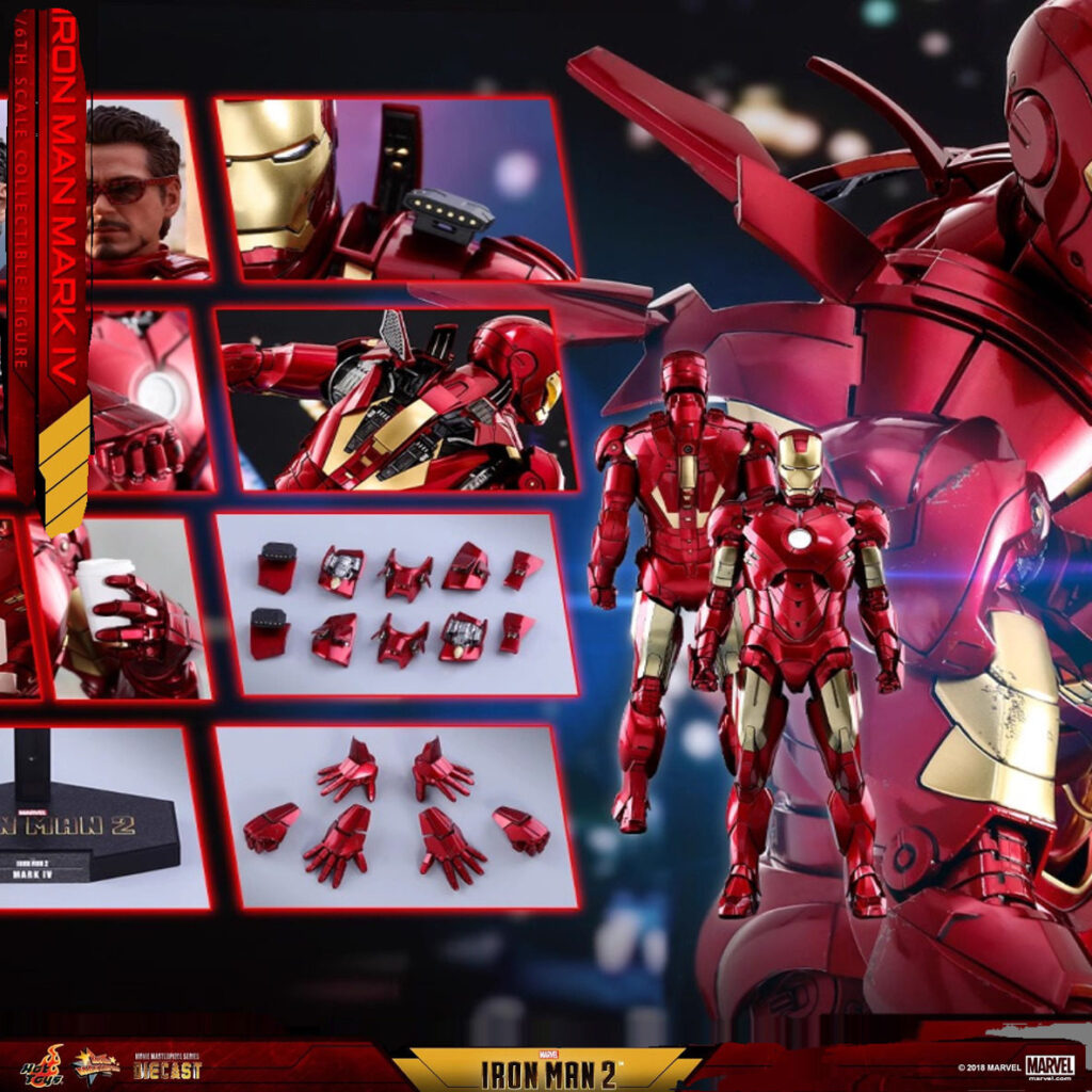 Hot Toys Hot Toys Brand New in Stock Hottoys Ht Mms461-D21 Iron Man Mk4 Alloy
