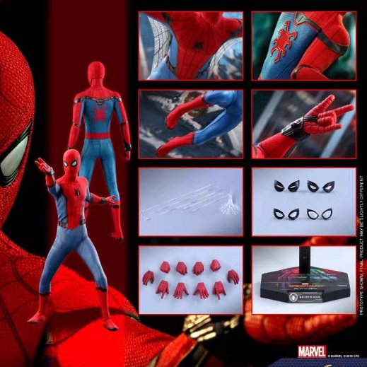 Brand New in Stock Ht Hottoys 1/6 Spider-Man Mms535 Hero Return Expedition Classic Spider-Man