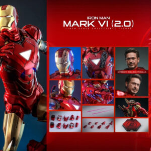 Brand New in Stock Hottoys Ht Avengers Iron Man Mk6 Mms688 Armor Disassembly Station 2.0