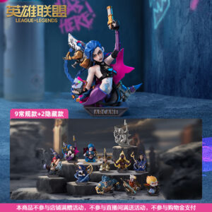 League of Legends Lol Arcane Pop Mart Collaboration Figure Blind Box Jinx Vi Caitlyn Series