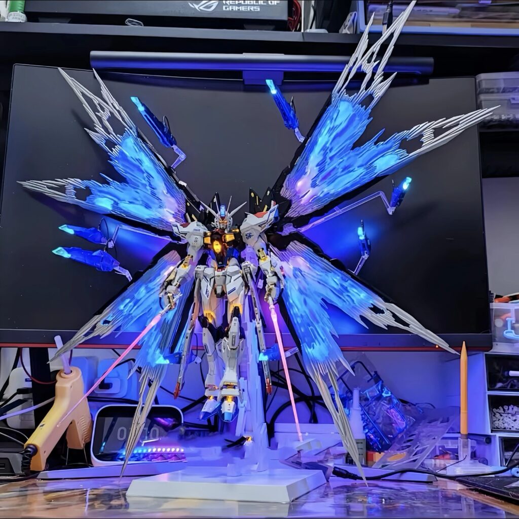 Gundam 8802Mb Strike Freedom Assembly Model Mg Red Heretic Unicorn White Snow Sakura Freedom Figure Male