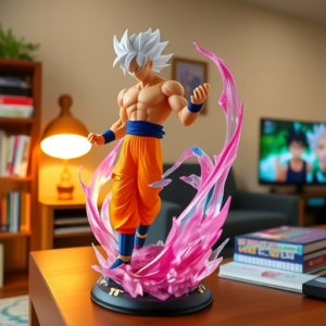 Dragon Ball Figure Free Will Power Goku Small White-Haired Saiyan Model Anime Trendy Toy Decoration Gift