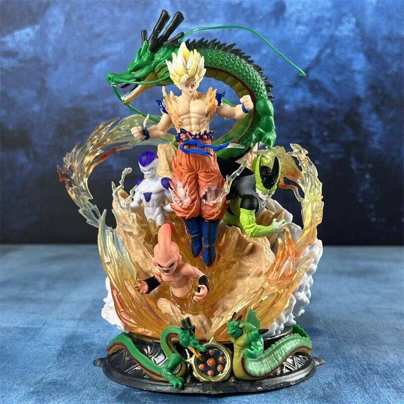 Dragon Ball Saiyan Anniversary Dragon Ball Premium Edition Goku Scene Anime Figure Model Display Piece