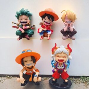 One Piece Figure Fire Fist Ace Yamato Trendy Anime Model Doll Desktop Car Decoration Birthday Gift