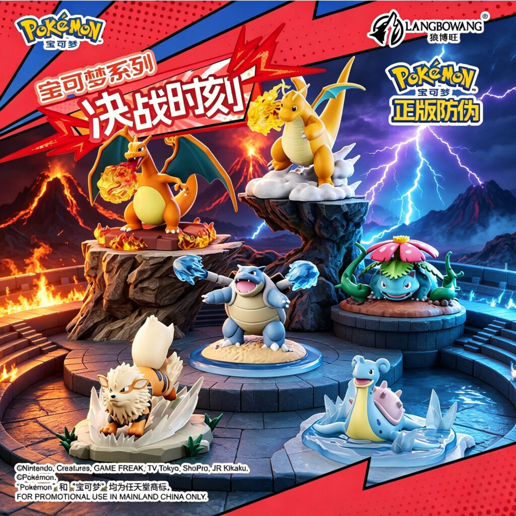 Official Pokémon Battle Time Pokémon Birthday Gift Charizard X Toy Figurine Desktop Ornament