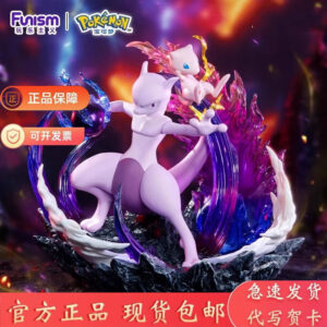Playful Pokémon Mewtwo and Mew Figures, Pikachu Merchandise, Trendy Desktop Decorations, Gifts for Boys