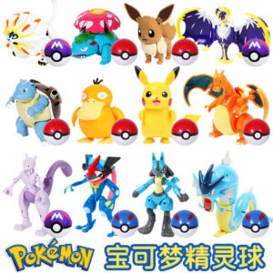 Pokémon Poké Ball Pikachu Figure Charizard Squirtle Action Figure Transforming Toy for Little Boys Pokemon