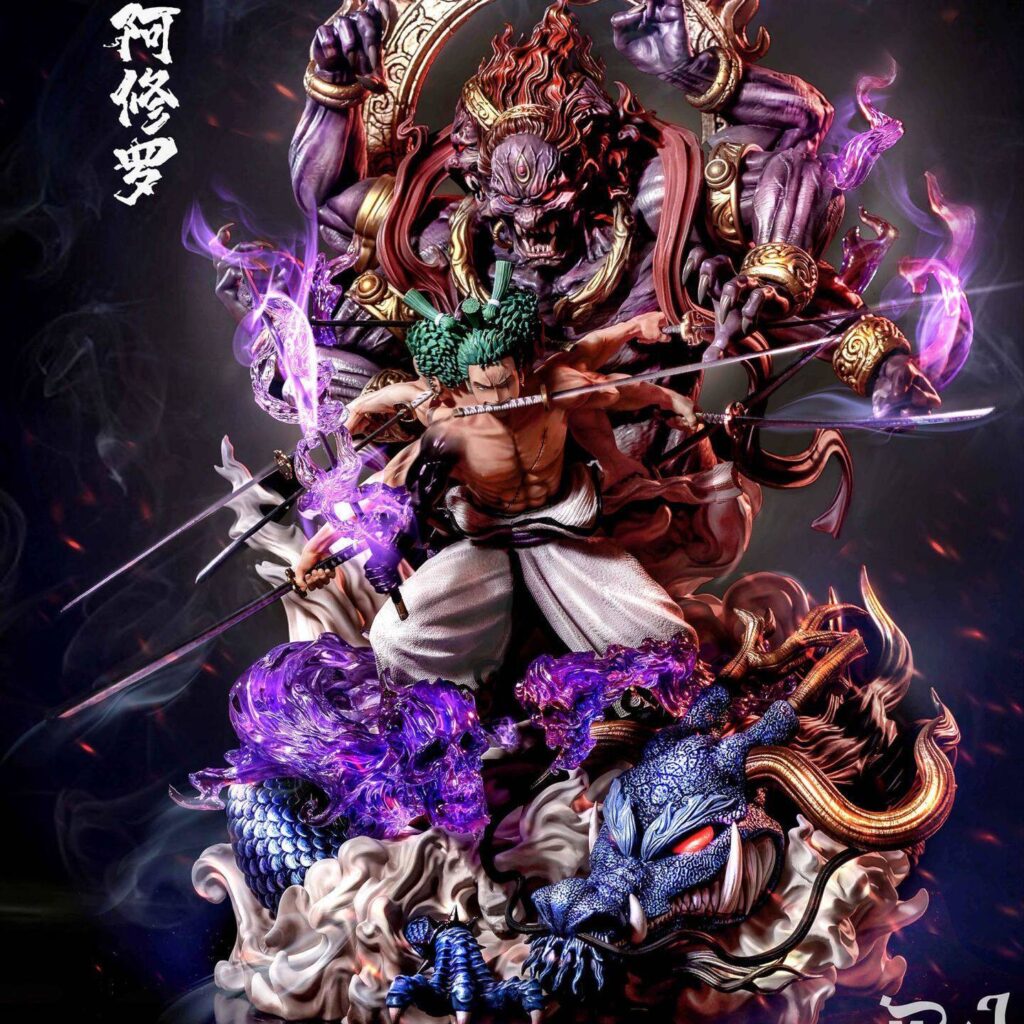 One Piece Figure Asura Zoro Luffy Ace Anime Doll Ornament Model Birthday Gift for Men and Women Cheap
