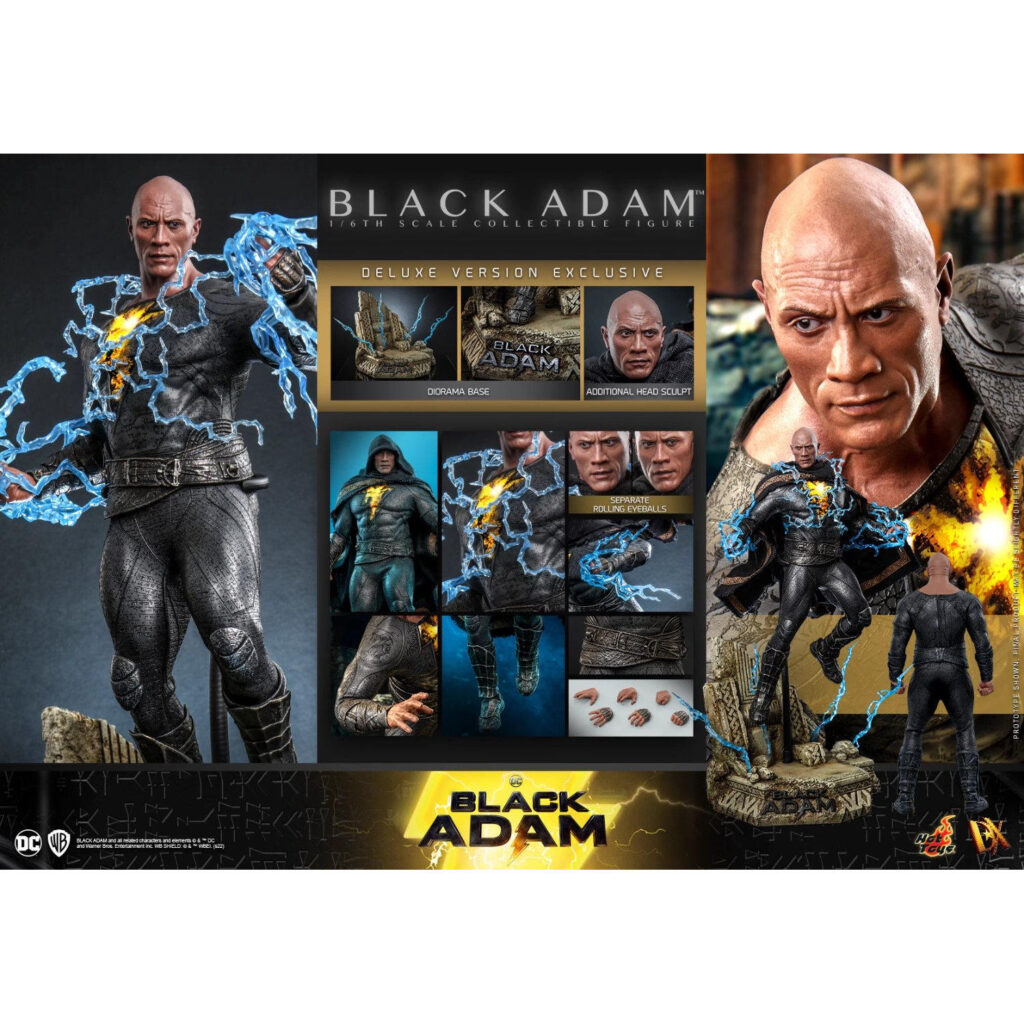 Brand New in Stock Hottoys Ht1/6 Black Adam Dx29Dx30Dx31 Black Adam Dwayne Johnson