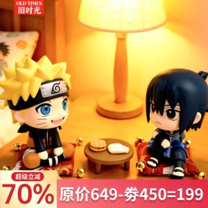 Naruto New 2Nd Generation Movable Head Q-Version Naruto, Sasuke, Itachi Bonding Figure Ornament Gift Set
