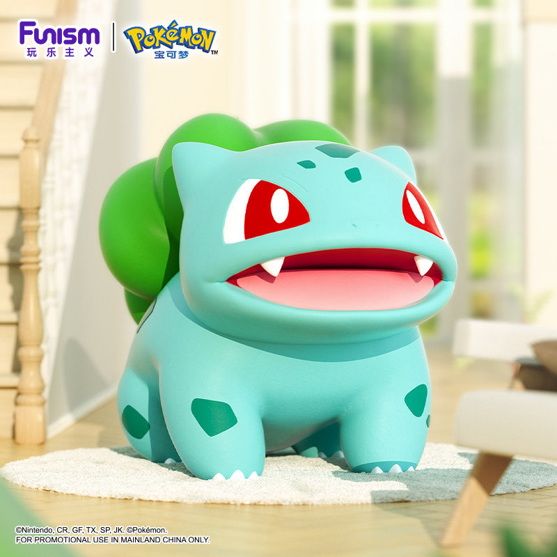 Playful Large-Scale Pokémon Bulbasaur Figurine Squirtle Pikachu Home Decoration Ornament