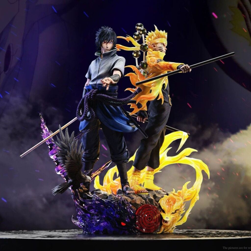 [in Stock] Naruto Resonance Uzumaki Naruto Uchiha Sasuke Action Figure Anime Peripheral Gift for Men