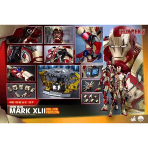 Brand New in Stock Hottoys Ht 1/4 Iron Man 3 Mk42 Deluxe Edition Qs008 Reissue Alloy Die-Cast