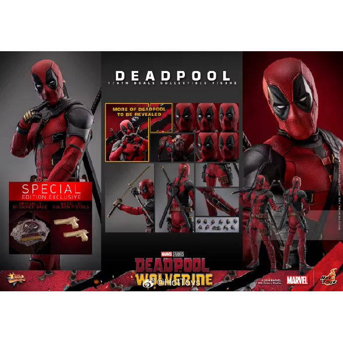 Hot Toys Brand New in Stock Hottoys Ht Mms746 Deadpool and Wolverine Deadpool 3.0