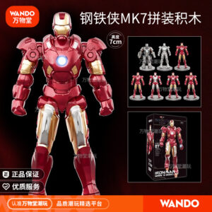 Authentic Iron Man Mk7 Assembled Model Trendy Toy Figure Boy Gift Movable Marvel Hero Toy Doll