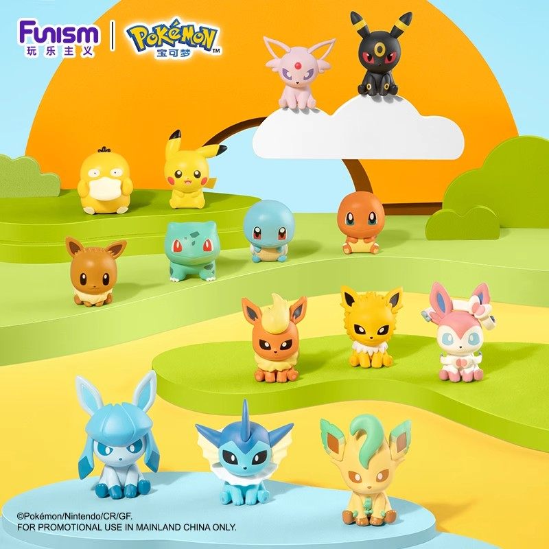 Lavanda Playful Pokémon Figure Pikachu Little Adventure Desktop Workstation Ornament Fairy Eevee