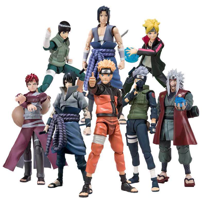 Shf Naruto Naruto Uzumaki Sasuke Kakashi Jiraiya Tsunade Movable Action Figure Model Toy Doll