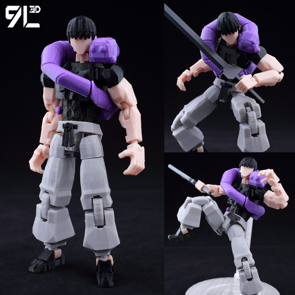 9L3D Printed Movable Jointed Figure Lucky 13 Jujutsu Kaisen Fushiguro Megumi Anime Figure Ornament Gift