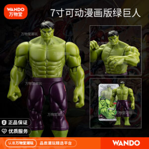 Zhongdong 7inch Comic Hulk Action Figure Toy Marvel Peripheral Figurine Iron Man Children's Gift