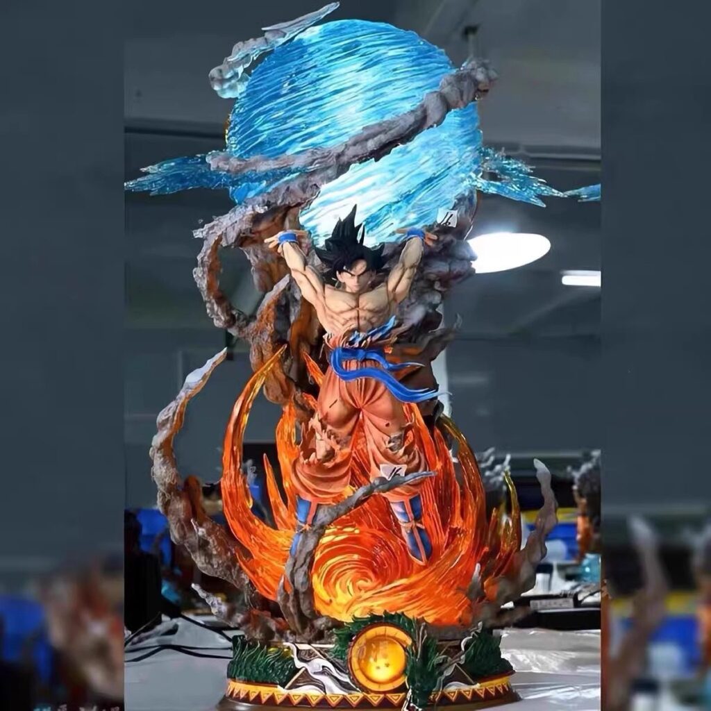 Dragon Ball Figure Hunter Energy Ball Goku Figure Ornament Super Saiyan Model Peripheral Birthday Gift