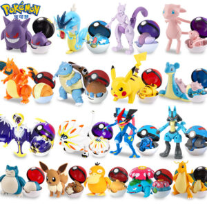 Pokémon Toys, Pokémon Poké Balls, Pikachu, Gengar, Children's Figures, Genuine Dolls, Transforming Eggs, Ornaments