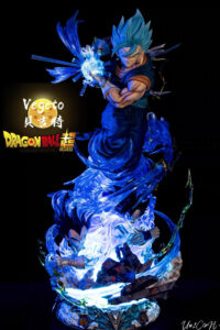 Dragon Ball Super Figure Super Saiyan Son Goku Vegeta Three-Headed Gk Model Statue Ornament Anime Gift