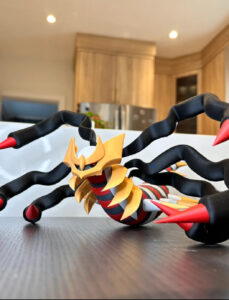 3D Printed Pokémon Giratina Groudon Blind Box Figure Desktop Ornament Trendy Toy Children's Gift