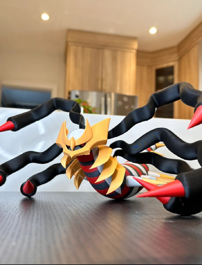 3D Printed Pokémon Giratina Groudon Blind Box Figure Desktop Ornament Trendy Toy Children's Gift