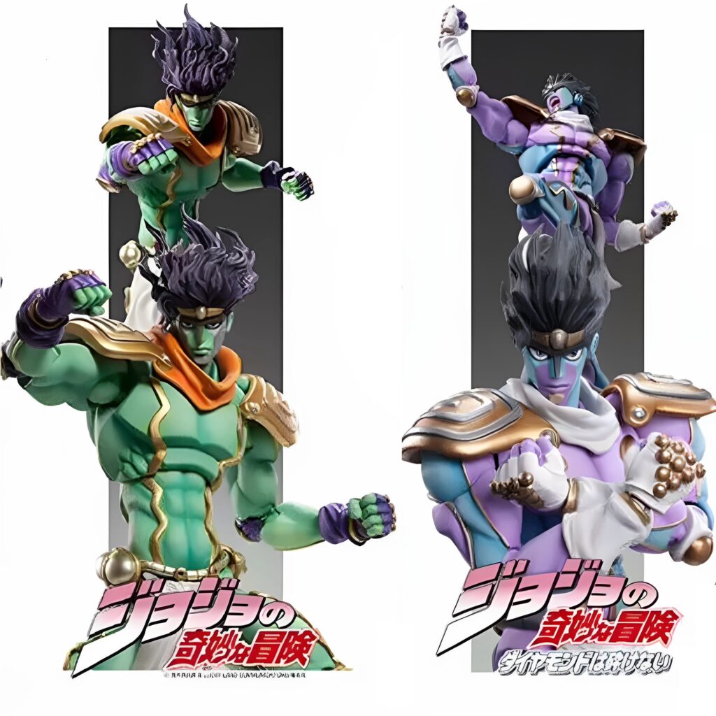 Jojo's Bizarre Adventure Platinum Star Jotaro Kujo Stand Blue Purple Green Action Figure