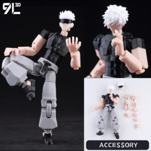 3D Printed Jujutsu Kaisen Figure Gojo Satoru Articulated Movable Doll Premium Gift Ornament Dummy13 Lucky