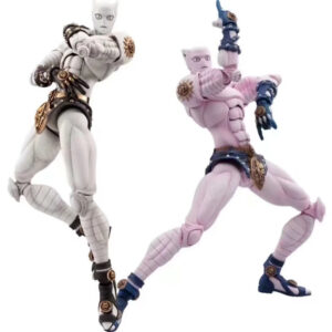 Super Action Figure Jojo's Bizarre Adventure Kira Yoshikage Pink White Articulated Figure