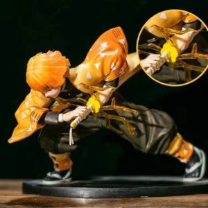Demon Slayer Figure for Boys, Agatsuma Zenitsu, Nezuko, Tanjiro, Demon Blade Ornament, Peripheral Doll Gift