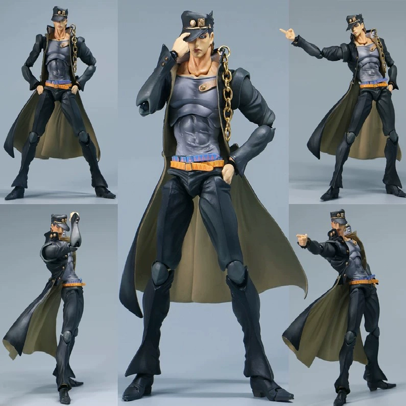 Jojo's Bizarre Adventure Super Action Figure Jotaro Kujo Articulated Model Toy Doll Gift