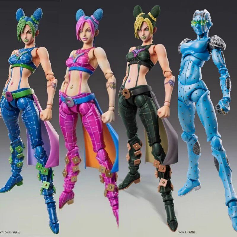 Super Action Figure Jojo's Bizarre Adventure Stone of Freedom Stone Ocean Kujo Jolyne Stand Action Figure