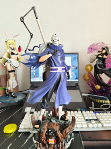 Naruto Figure Obito with Giant Wave Model Statue Anime Gk Figurine White Mask Gift