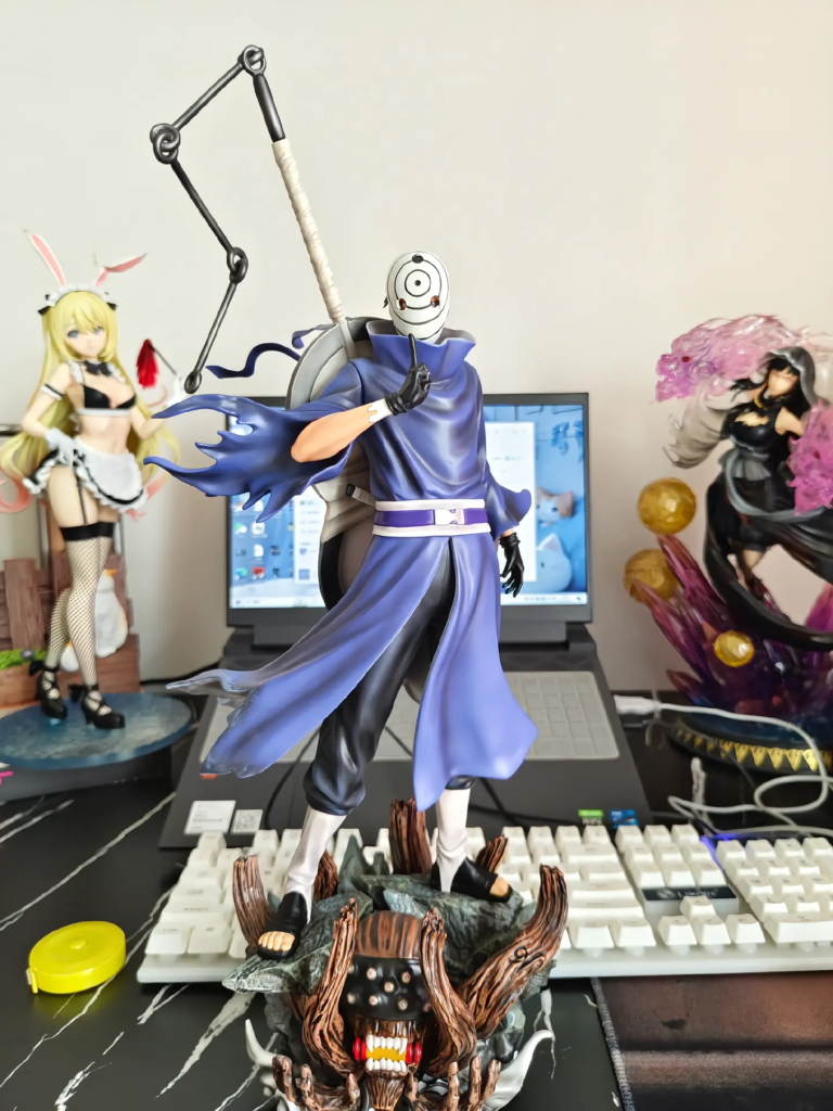 Naruto Figure Obito with Giant Wave Model Statue Anime Gk Figurine White Mask Gift