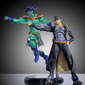 Jojo's Bizarre Adventure Anime Jotaro Kujo Action Figure Platinum Star Model Desktop Ornament Gift